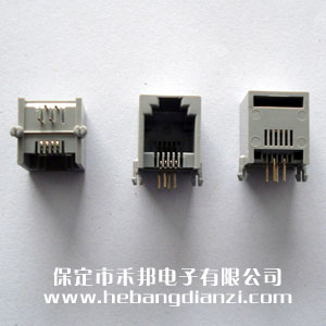 RJ11座 4P卧式(6P4C)